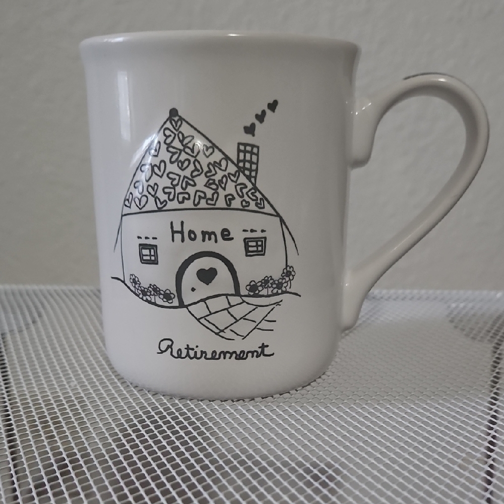 Cozy White Mug with Black Home Design